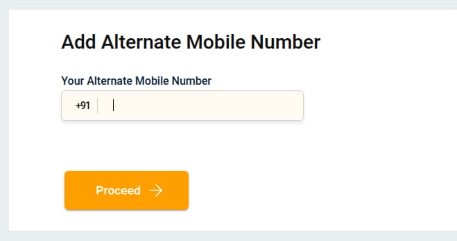 Update Alternate Number