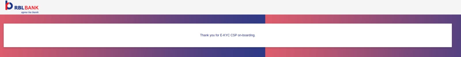 E-KYC CSP On-boarding