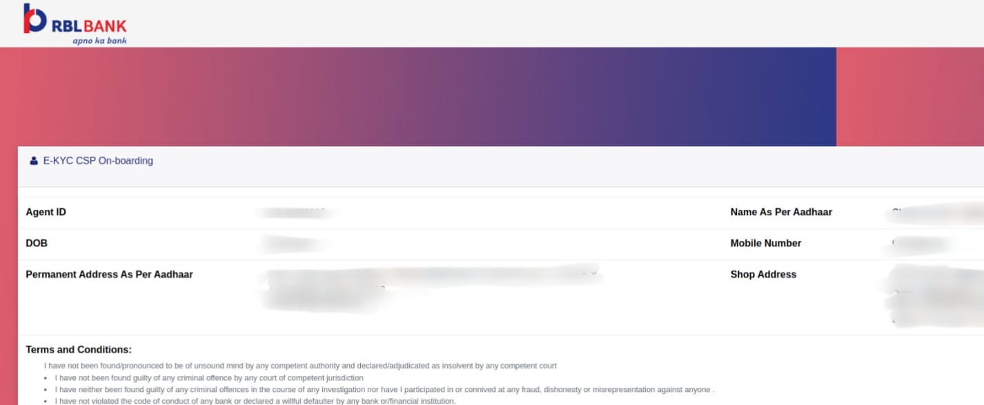 E-KYC CSP On-boarding