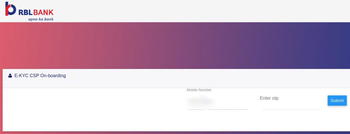 E-KYC CSP On-boarding