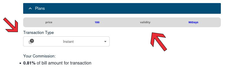 Choose Transaction Type