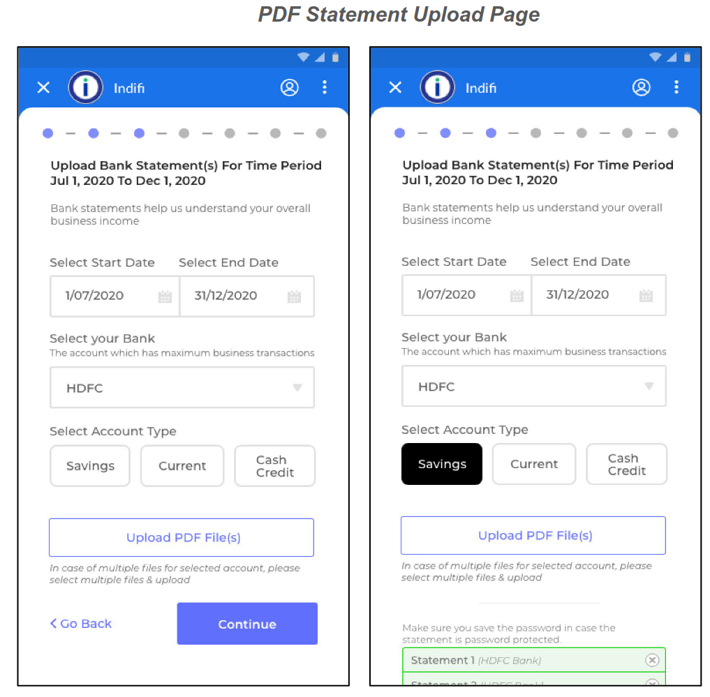 PDF Upload Screenshot