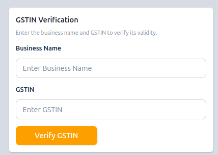 GSTIN Verification UI